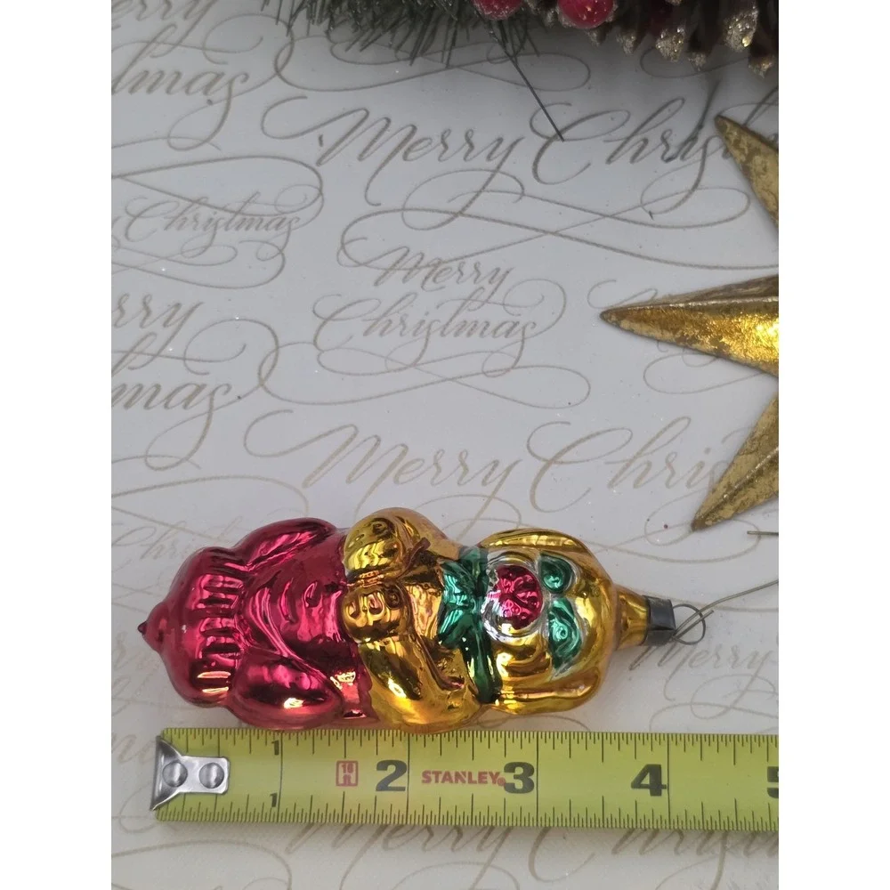 Vintage Antique Blown Glass PUPPY DOG Figurine‎ Christmas Ornament West Germany